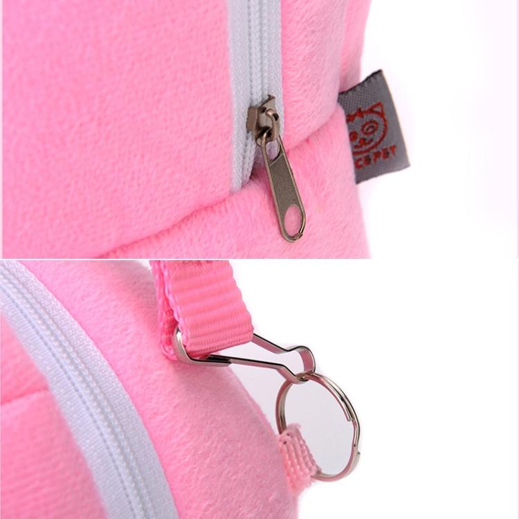 Pet Bag Small Pet Hamster Carrier Pure Color Leash Travel Bag, Size:S(Pink)