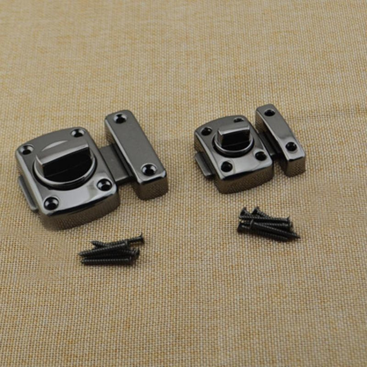 Universal Door Latch Security Sliding Door Lock with Screws, Size:S(Antique Bronze)