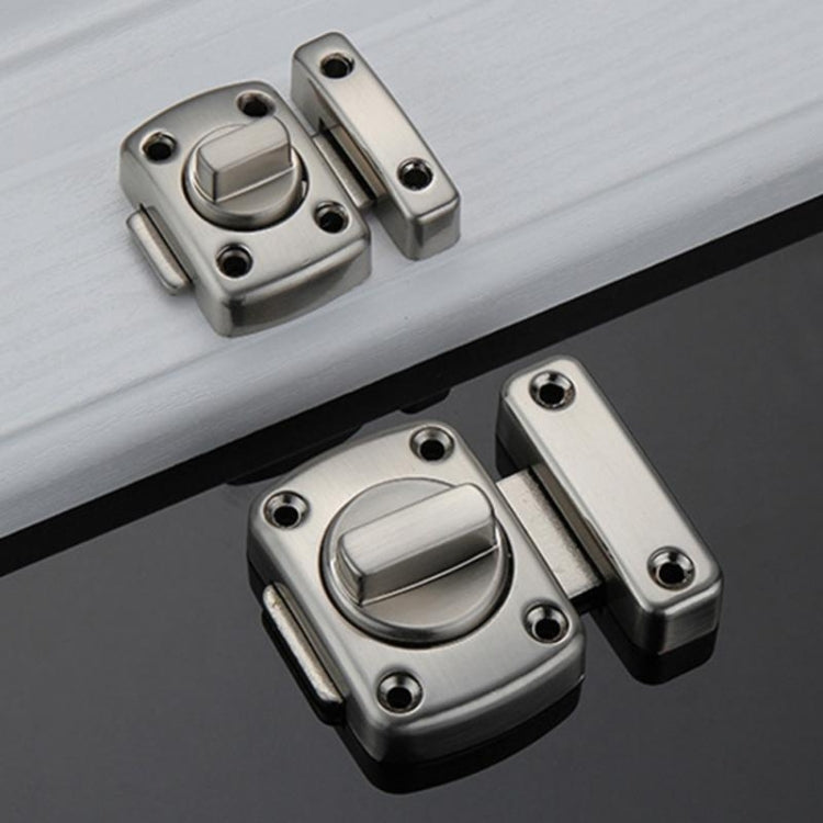 Universal Door Latch Security Sliding Door Lock with Screws, Size:S(Antique Bronze)