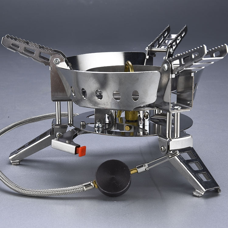 Outdoor Camping Windproof Stove Portable Gas Stove Split Mini Stove Cookware