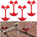 4 PCS Camping Tent Peg Path Deck Board Fishbone Nail Anchor Tent Peg Windproof Tent Rope Nail Floor Outdoor Travel Hook