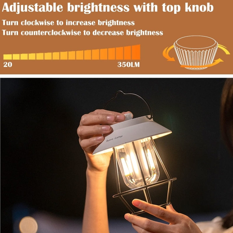 Outdoor Hanging Camping Lights Tent Lighting Atmosphere Lights(Handle White)
