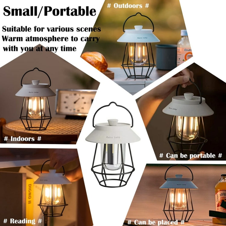 Outdoor Hanging Camping Lights Tent Lighting Atmosphere Lights(Handle Black)