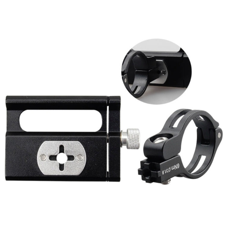 GUB Bicycle Aluminum Alloy Mobile Phone Bracket Navigation Bracket Motorcycle Mobile Phone Holder(Black)