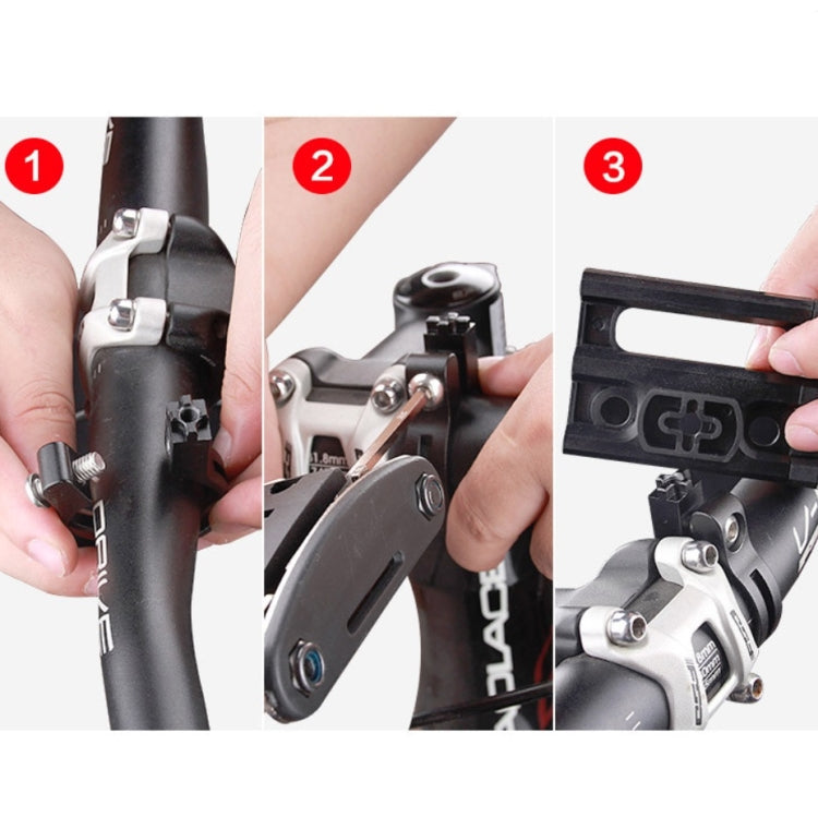 GUB Bicycle Aluminum Alloy Mobile Phone Bracket Navigation Bracket Motorcycle Mobile Phone Holder(Black)