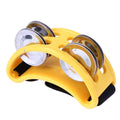 Aluminum Percussion Cajon Foot Bell, Size: 10 x 8 x 4cm(Yellow)