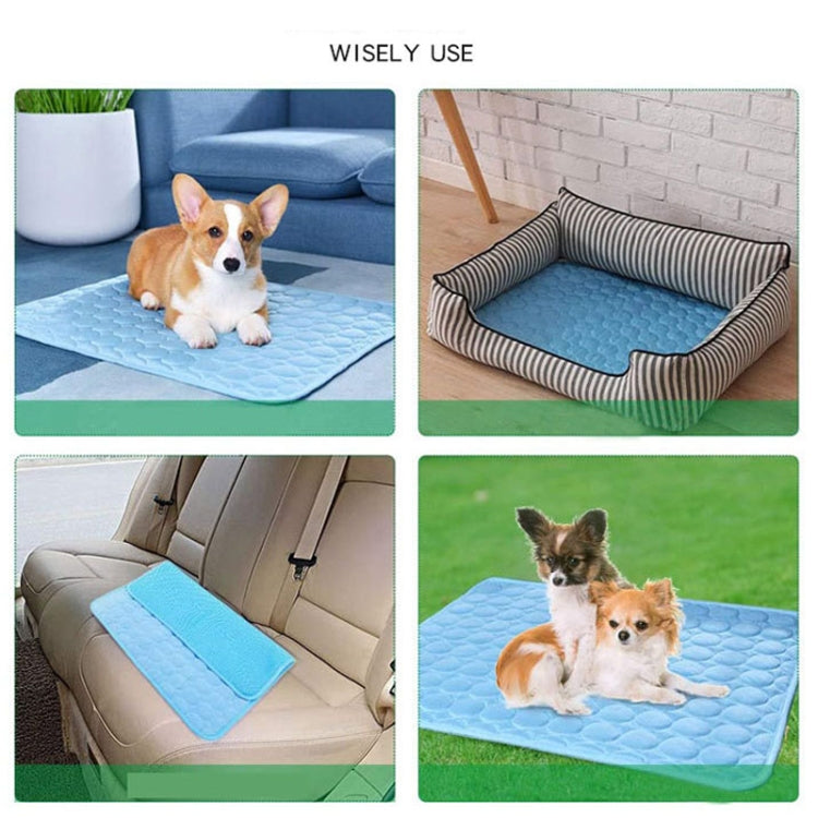 SFB104 Summer Cooling Mats Blanket Ice Pet Dog Cat Bed Mats, Size:50x40cm(Pink)