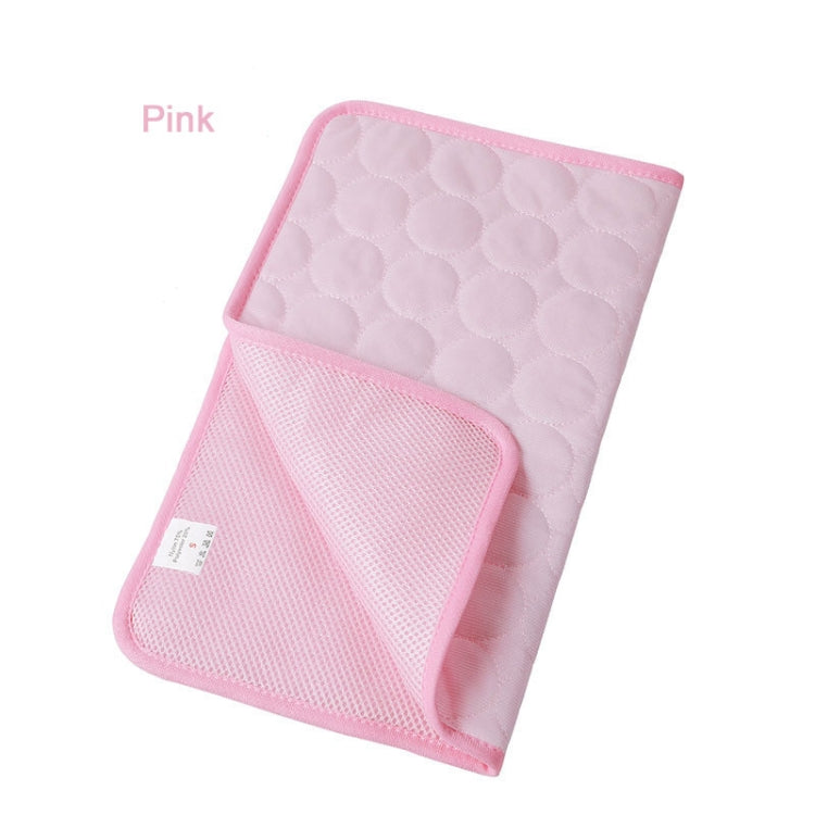 SFB104 Summer Cooling Mats Blanket Ice Pet Dog Cat Bed Mats, Size:63x50cm(Pink)