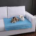 SFB104 Summer Cooling Mats Blanket Ice Pet Dog Cat Bed Mats, Size:102x70cm(Blue)