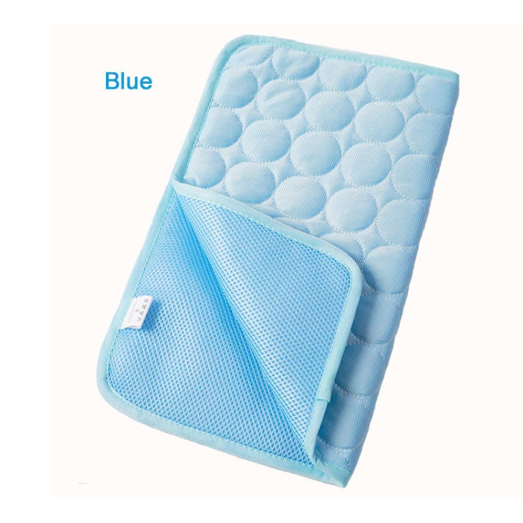 SFB104 Summer Cooling Mats Blanket Ice Pet Dog Cat Bed Mats, Size:102x70cm(Blue)