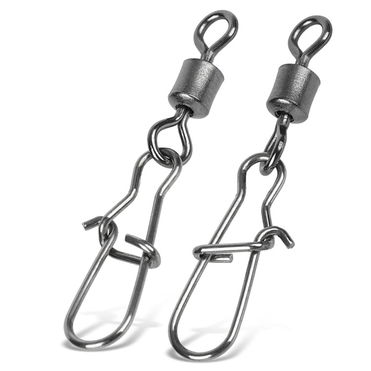 10pcs /Pack Stainless Steel Fishing Connector Bearing Rolling Swivel Connector Fishing Gear Accessories(4(30mm))