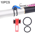 10 PCS/Bag Plastic Fishing Hook Keeper for Fishing Rod Pole Fishing Lures Bait  Safety Holder Fishing Tackle(Pink)