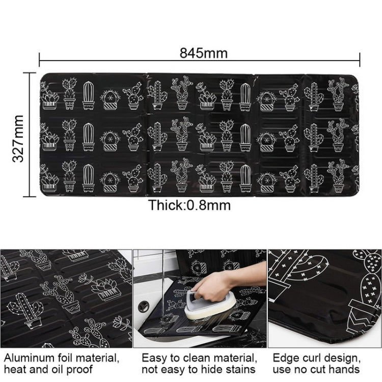 Gas Stove Aluminum Foil Oil Plate Kitchen Splash Guard High Temperature Oil Insulation Board(White)