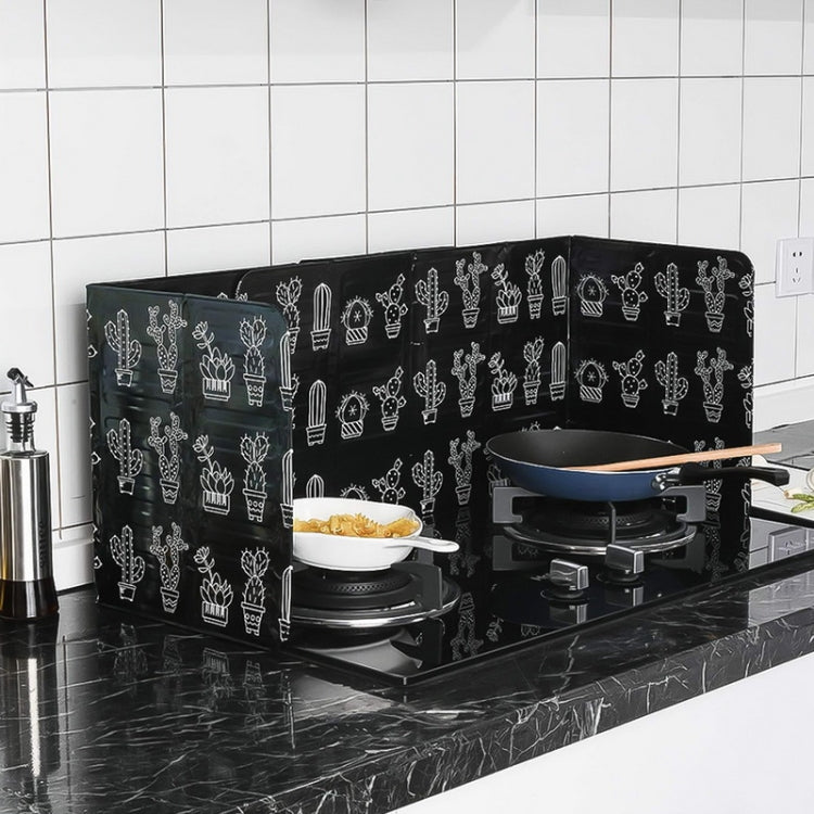 Gas Stove Aluminum Foil Oil Plate Kitchen Splash Guard High Temperature Oil Insulation Board(White)