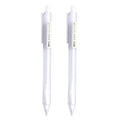 2 PCS Activity Pencil Frosted Transparent Hexagon Pen Student Pencil, Refill:0.5mm, Lead Hardness:2B