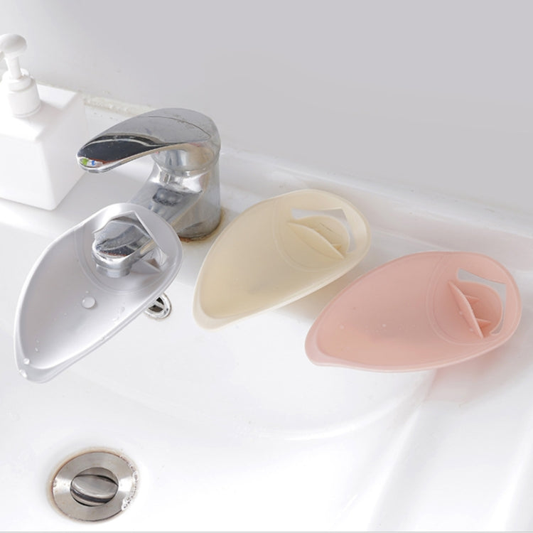 Faucet Extender Solid Color Sink Handle Extension Toddler For Bathroom  Children Hand Wash(Beige)