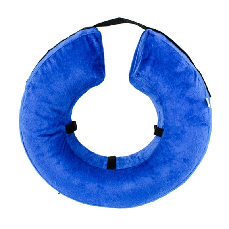 Dog Collar PVC Inflatable Pet Anti-snatch Collar, Size:L(Blue)