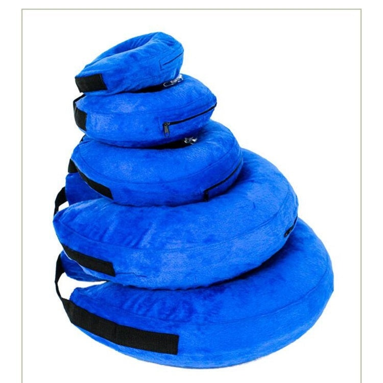 Dog Collar PVC Inflatable Pet Anti-snatch Collar, Size:L(Blue)
