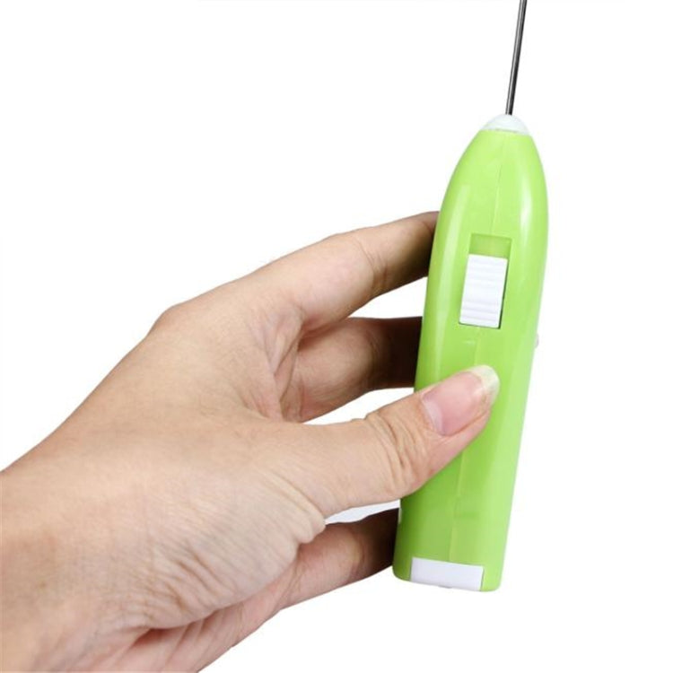 Electric Handheld Home Kitchen Egg Beater Mini Stainless Steel Egg Coffee Milk Tea Blender(Black)