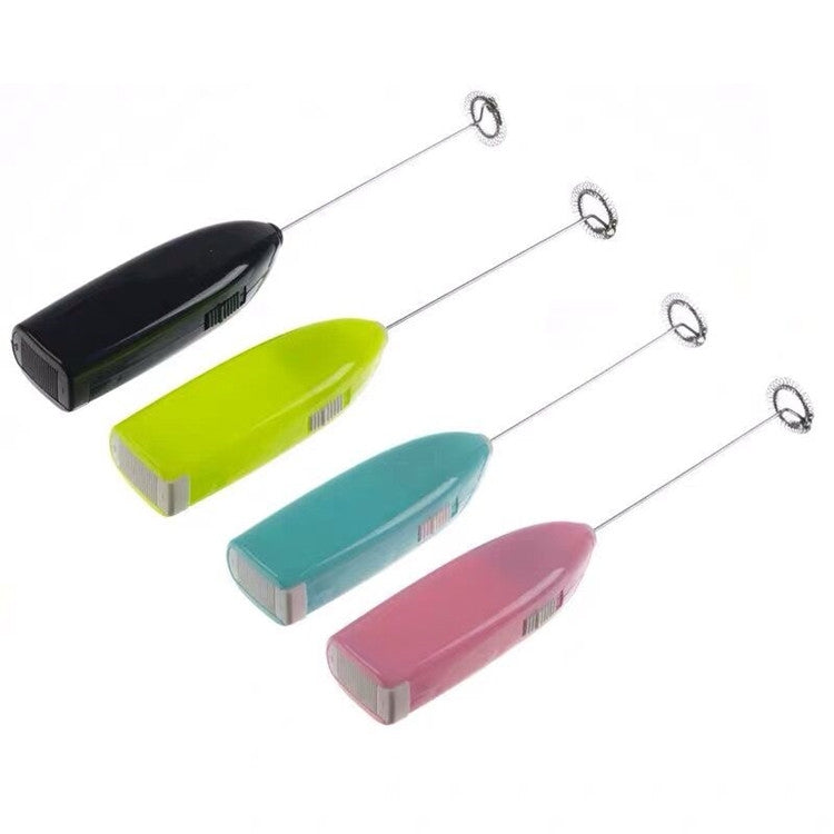 Electric Handheld Home Kitchen Egg Beater Mini Stainless Steel Egg Coffee Milk Tea Blender(Pink)