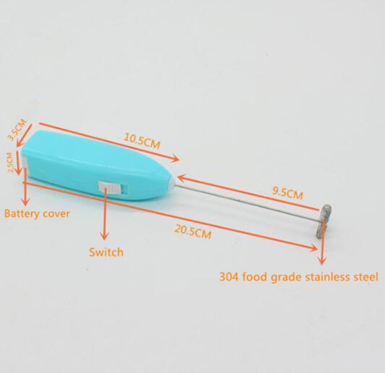 Electric Handheld Home Kitchen Egg Beater Mini Stainless Steel Egg Coffee Milk Tea Blender(Pink)