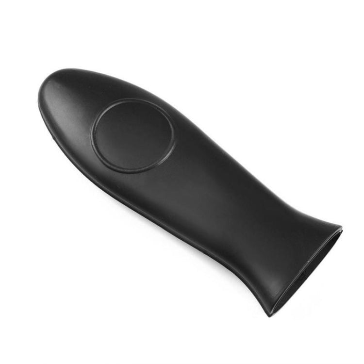 Silicone Pot Holder Handle Anti Slip Cover for Kitchen Thick Soft Pot Handle(Black)