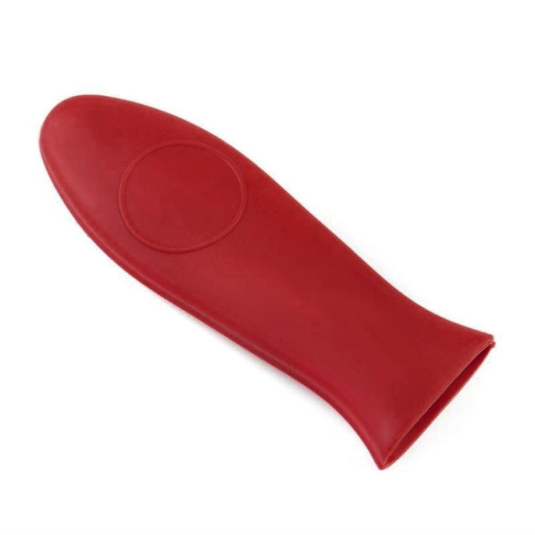 Silicone Pot Holder Handle Anti Slip Cover for Kitchen Thick Soft Pot Handle(Red)