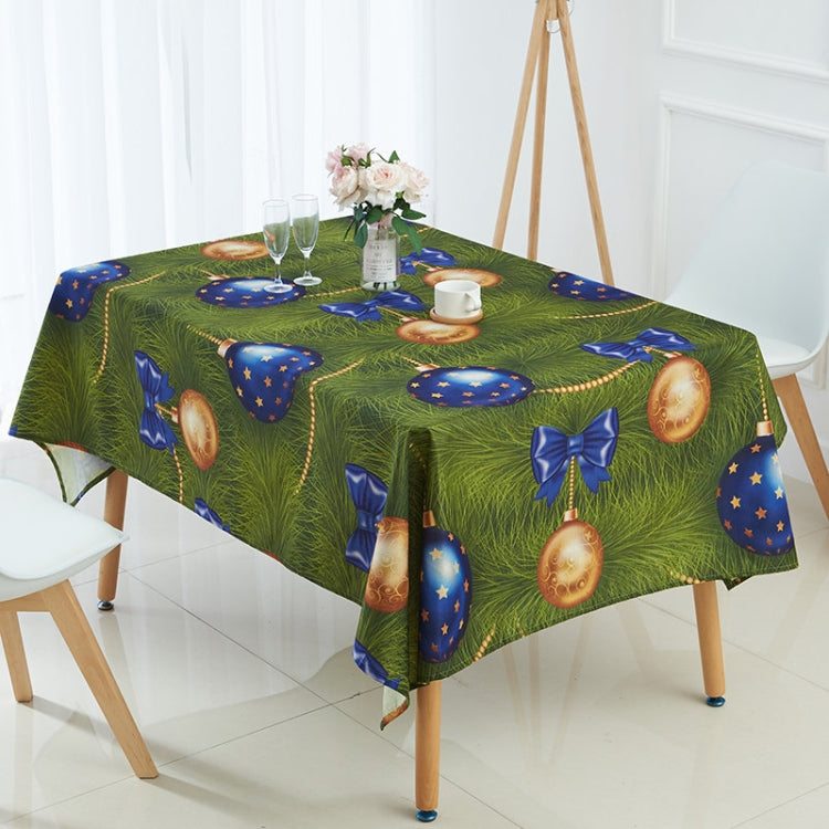 Household Encrypted Linen Waterproof Tablecloth, Size:90x90cm(Green)