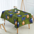 Household Encrypted Linen Waterproof Tablecloth, Size:90x90cm(Green)