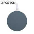 3 PCS 6cm Bubble Tray Aquarium Oxygen Bubble Stone Gas Plate Oxygenation Head Sand Table Oxygen Disk Gas Stone