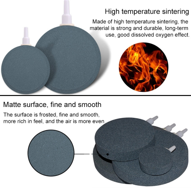 3 PCS 6cm Bubble Tray Aquarium Oxygen Bubble Stone Gas Plate Oxygenation Head Sand Table Oxygen Disk Gas Stone