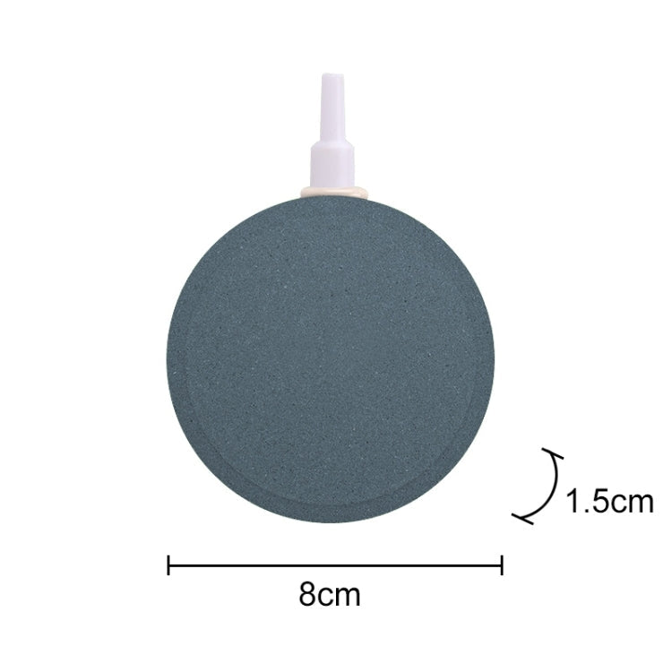 2 PCS 8cm Bubble Tray Aquarium Oxygen Bubble Stone Gas Plate Oxygenation Head Sand Table Oxygen Disk Gas Stone