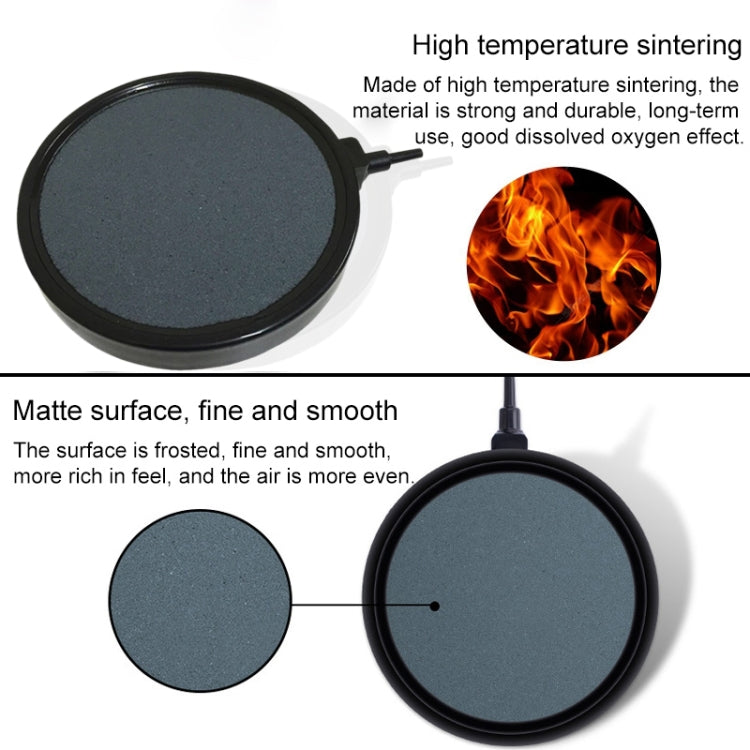 2 PCS 10cm Bubble Tray Aquarium Oxygen Bubble Stone Gas Plate Oxygenation Head Sand Table Oxygen Disk Gas Stone