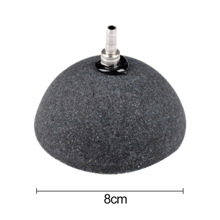 8cm Semicircular Gas Stone Aquarium Oxygen Bubble Stone Gas Plate Oxygenation Head Sand Table Oxygen Disk Gas Stone
