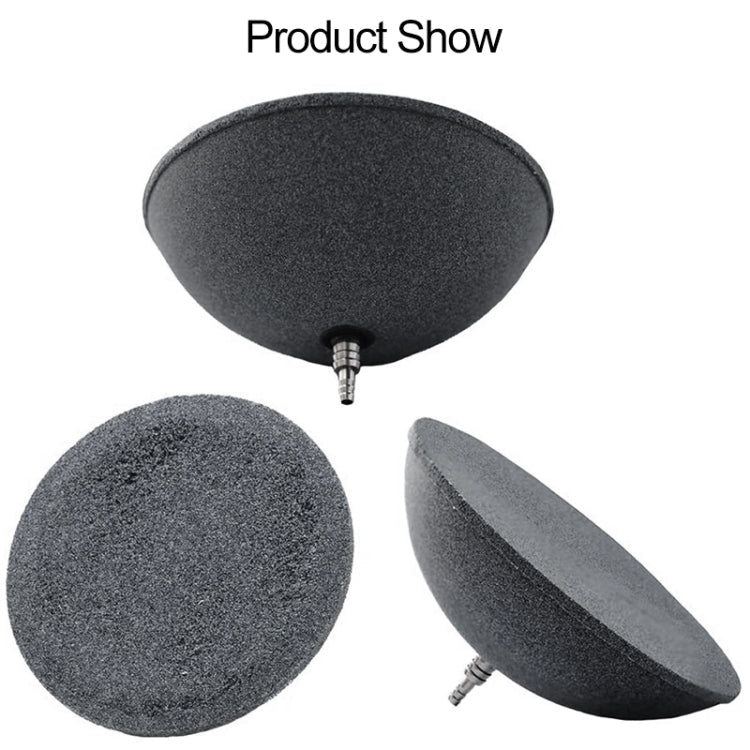 8cm Semicircular Gas Stone Aquarium Oxygen Bubble Stone Gas Plate Oxygenation Head Sand Table Oxygen Disk Gas Stone