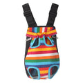 Traveling Portable Pet Chest Backpack Pet Carrier Bag, Size:S(Rainbow striped)
