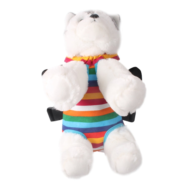 Traveling Portable Pet Chest Backpack Pet Carrier Bag, Size:L(Rainbow striped)