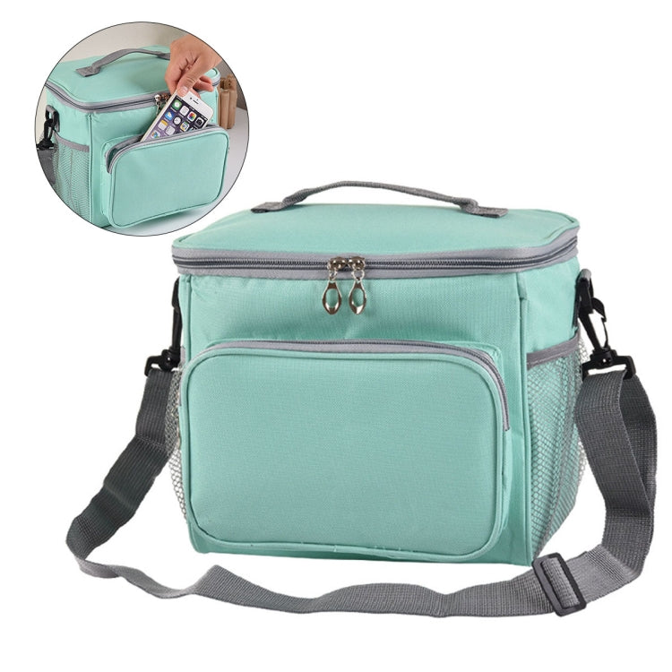 Portable Ice Pack Oxford Cloth Portable Slung Lunch Box Insulated Lunch Bag, Color:Blue