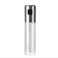Plastic Glass Olive Pump Spray Bottle Oil Sauce Vinegar Bottle Oil Dispenser(Silver)