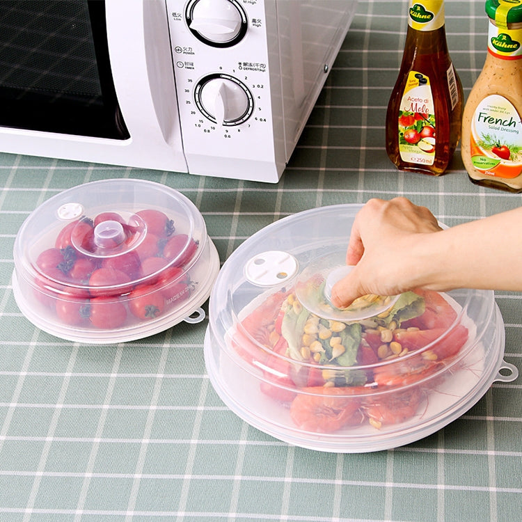 Kitchen Transparent Refrigerator Fresh-keeping Sealed Lid Microwave Oven Heating Lid Stackable Fresh Bowl Lid, Size:Large