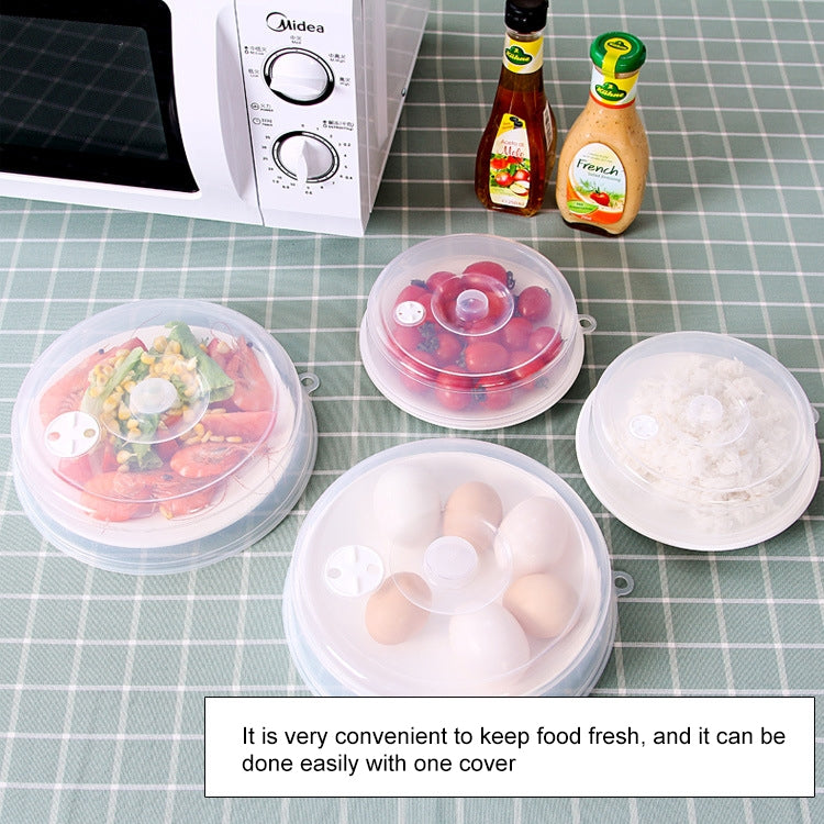 Kitchen Transparent Refrigerator Fresh-keeping Sealed Lid Microwave Oven Heating Lid Stackable Fresh Bowl Lid, Size:Large