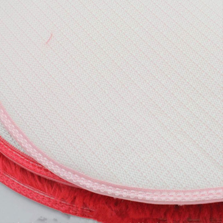 Heart Shape Non-slip Bath Mats Kitchen Carpet Home Decoration(Coffee)
