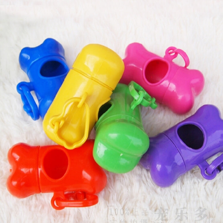 Dog Poop Dispenser Dog Poop Bag Bone Dispenser Case Pet Waste Bags(Black)