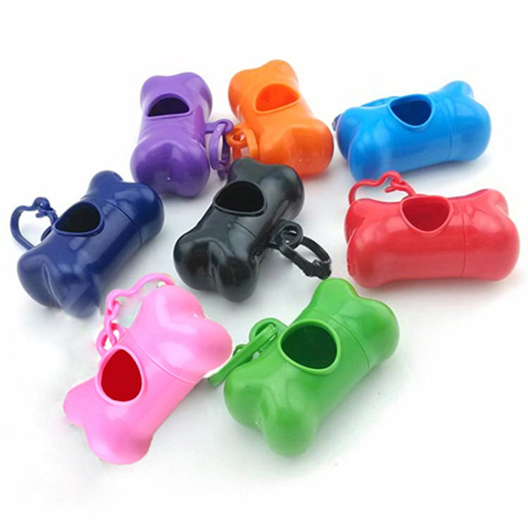 Dog Poop Dispenser Dog Poop Bag Bone Dispenser Case Pet Waste Bags(Black)