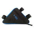 Triangle Bike Bag Front Tube Frame Cycling Bicycle Bags Waterproof MTB Road Pouch Holder Saddle(Blue Black)