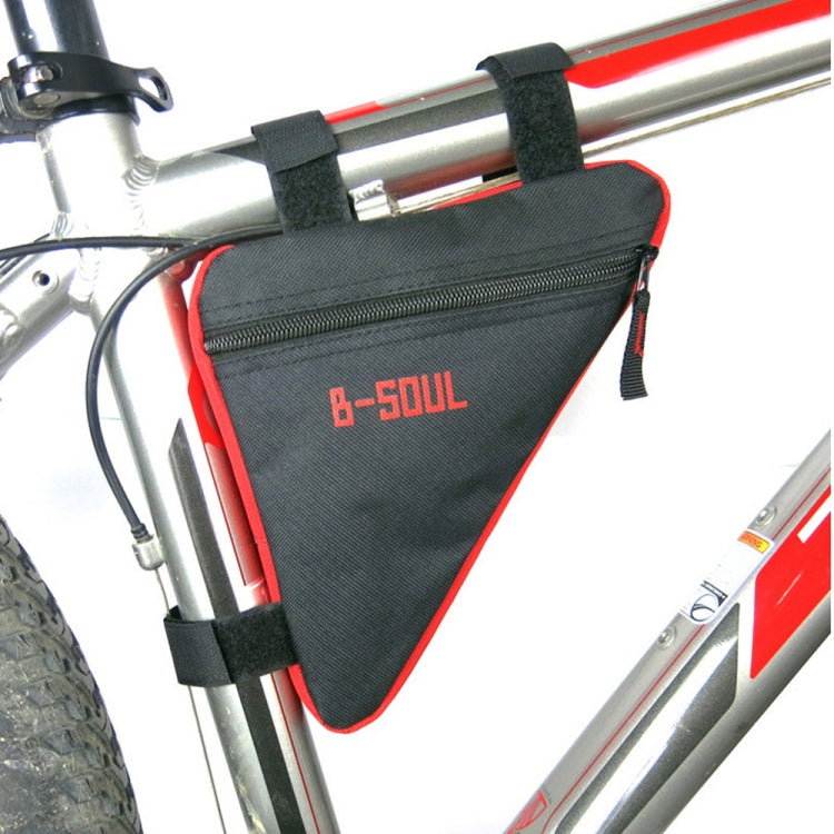 Triangle Bike Bag Front Tube Frame Cycling Bicycle Bags Waterproof MTB Road Pouch Holder Saddle(Yellow Green)