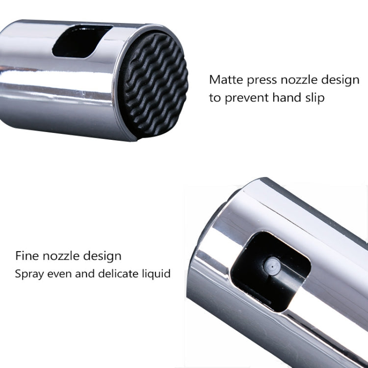 Kitchen Glass Olive Oil Spray Bottle Vinegar Oil Sprayer Seasoning Bottle(Silver)