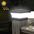 Solar LED Waterproof Outdoor Column Light Courtyard Lighting Lamp(White Light)