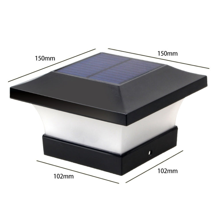 Solar LED Waterproof Outdoor Column Light Courtyard Lighting Lamp(White Light)
