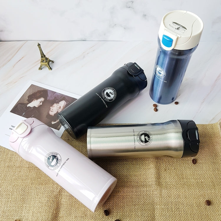 Stainless Steel Thermos Cups Insulated Tumbler, Capacity:380ml(WHITE)